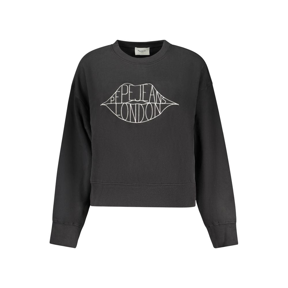 Pepe Jeans Felpa da Donna in Cotone Nera