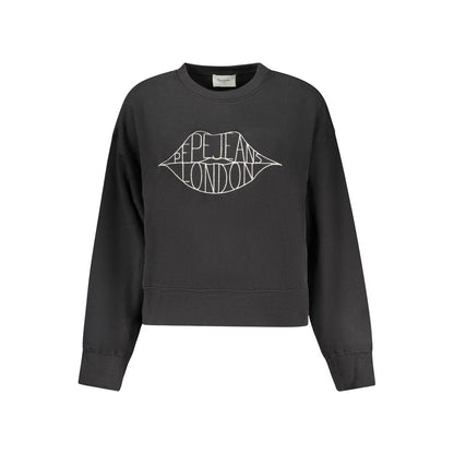Pepe Jeans Felpa da Donna in Cotone Nera