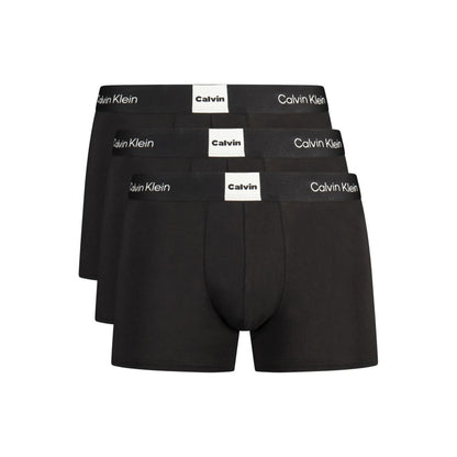 Caleçon boxer en coton noir Calvin Klein pour homme