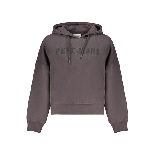 Pepe Jeans Felpa da Donna in Cotone Nera