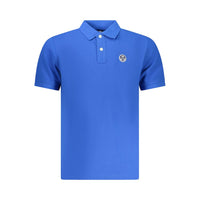 Polo da uomo North Sails in cotone blu