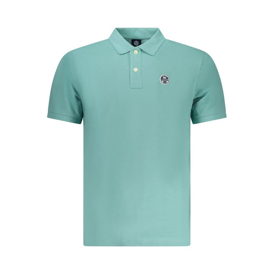 Polo Uomo North Sails Azzurro in Cotone