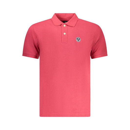 Polo da uomo North Sails in cotone rosso
