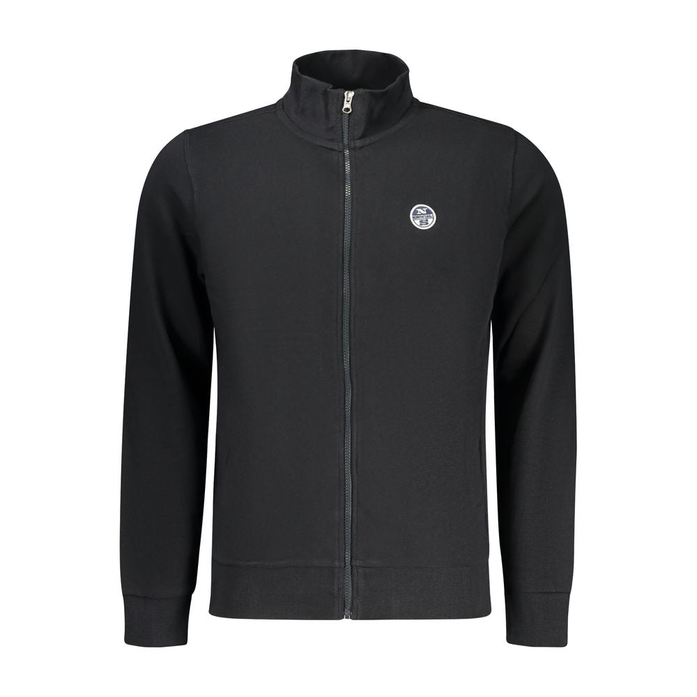 Felpa da uomo in cotone nero North Sails