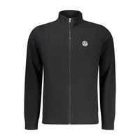 Felpa da uomo in cotone nero North Sails