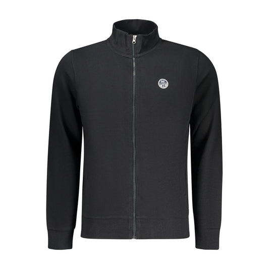 Felpa da uomo in cotone nero North Sails