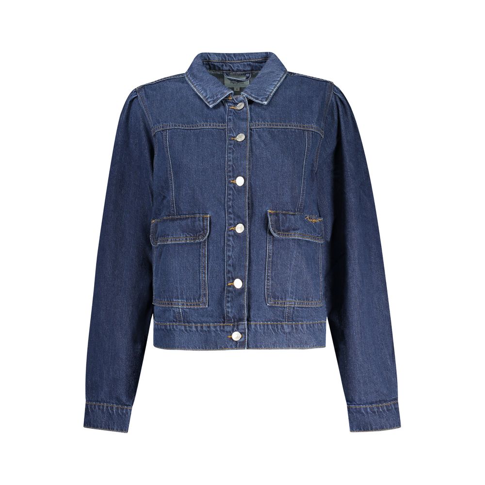 Giacca da donna in cotone blu Pepe Jeans