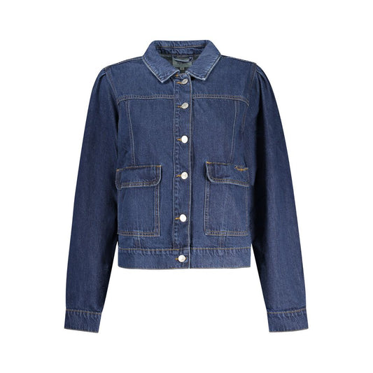Giacca da donna in cotone blu Pepe Jeans