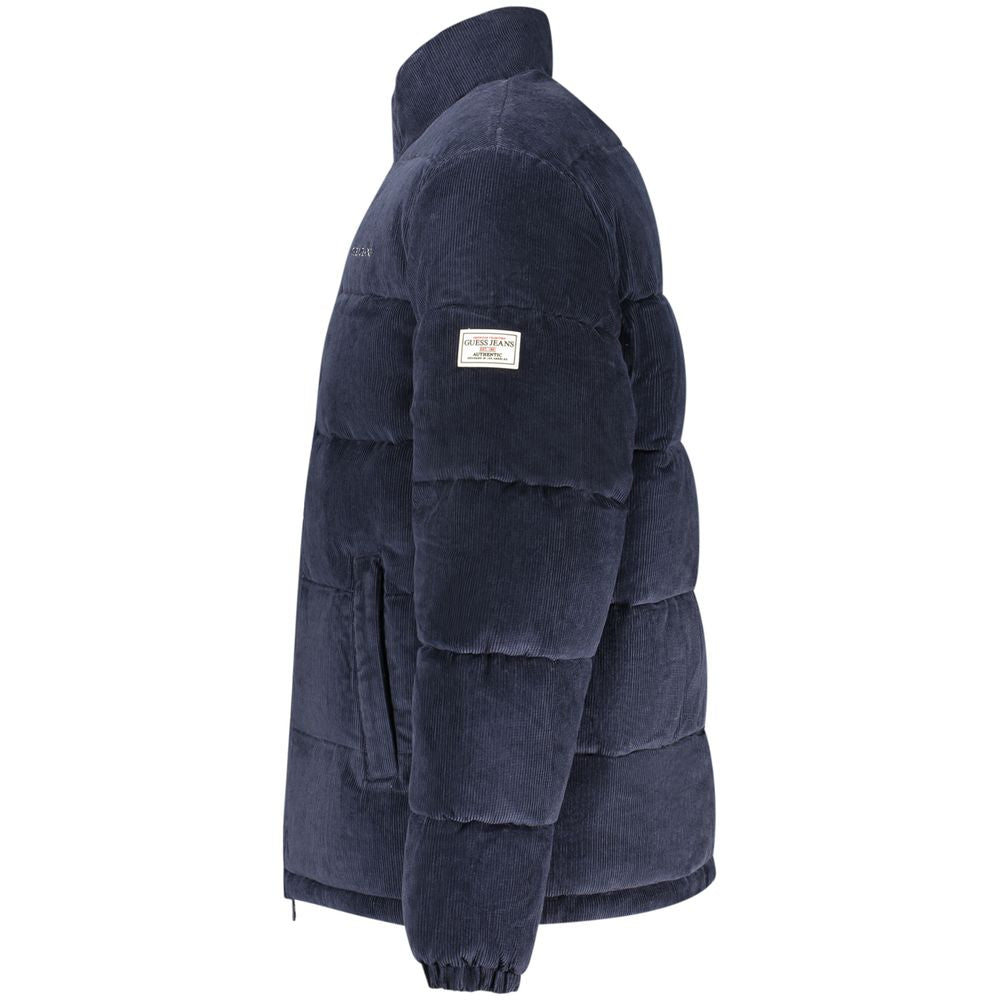 Blouson Guess en polyester bleu pour homme