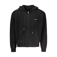 Guess Jeans Cardigan da Uomo in Cotone Biologico Nero