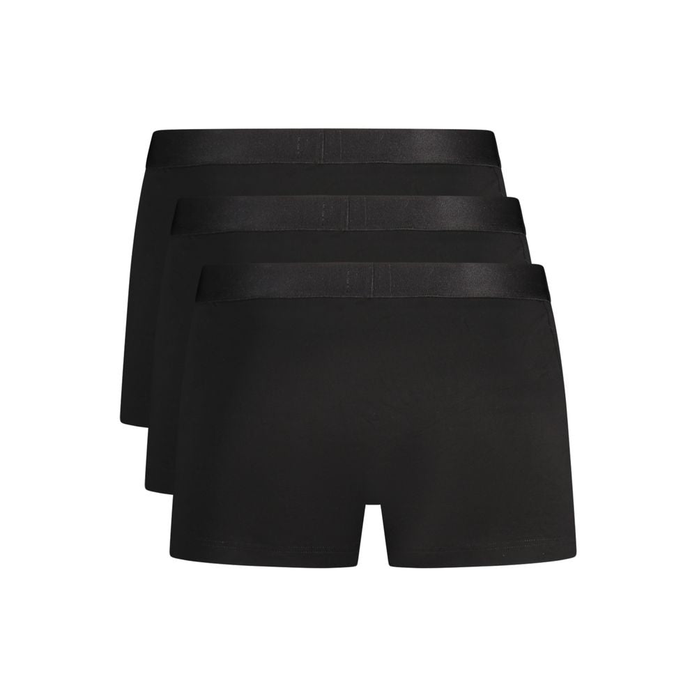 Caleçon Boxer Hugo Boss en Coton Noir pour Homme