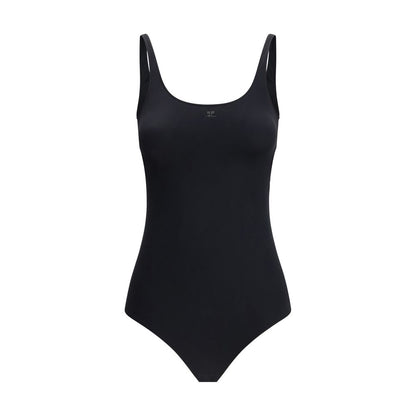 Costume da bagno intero in elastane nero Courrèges