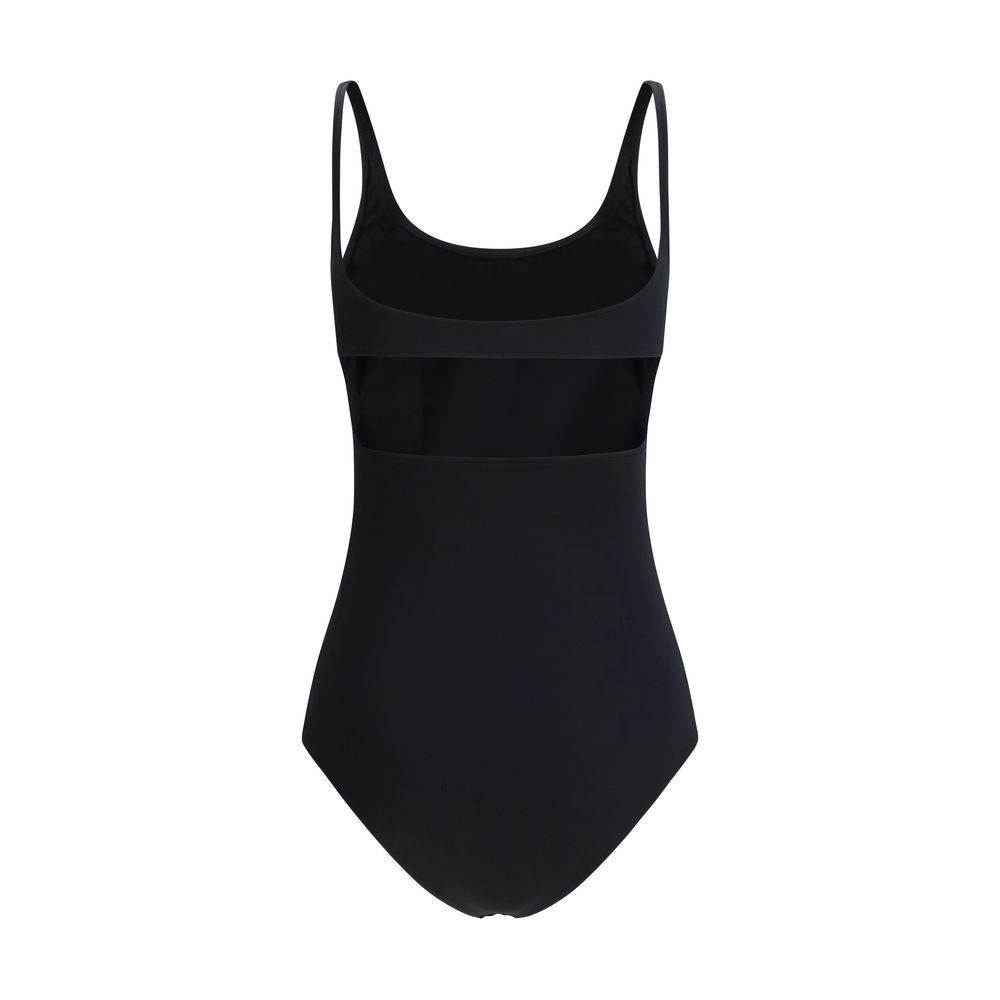 Costume da bagno intero in elastane nero Courrèges