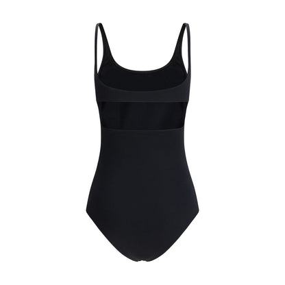 Costume da bagno intero in elastane nero Courrèges