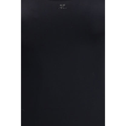 Costume da bagno intero in elastane nero Courrèges