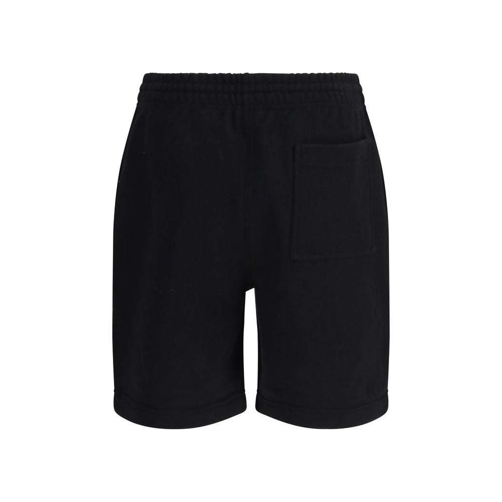 Shorts Bermudes en Coton Noir Burberry