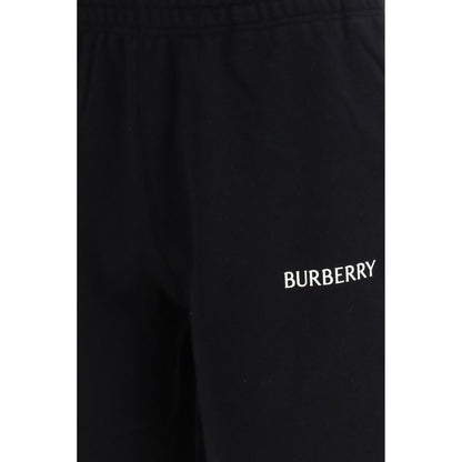 Shorts Bermudes en Coton Noir Burberry