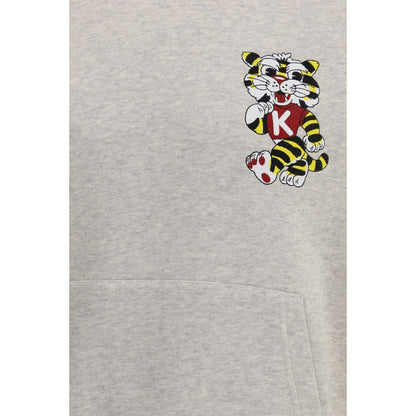 Sweat-shirt gris en coton Kenzo