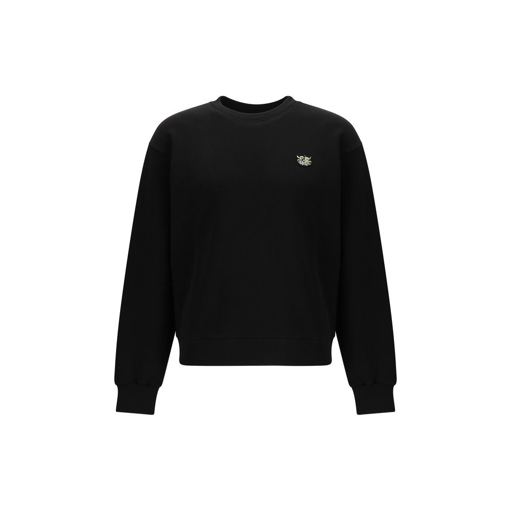 Felpa nera in cotone Kenzo