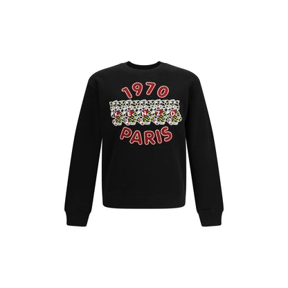 Felpa nera in cotone Kenzo