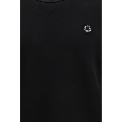 Felpa nera in cotone Kenzo