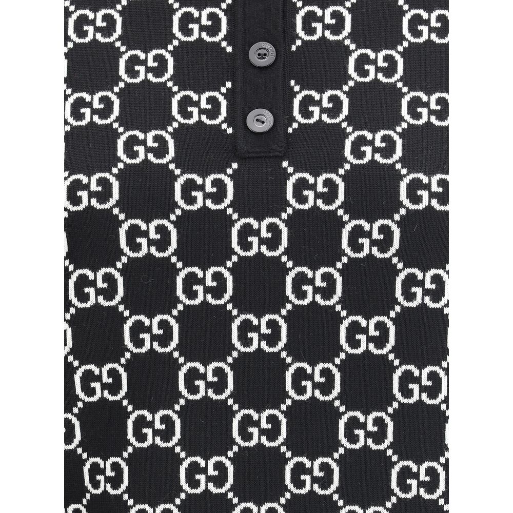 Chemise Habillée Gucci en Laine Noire Oves Aries
