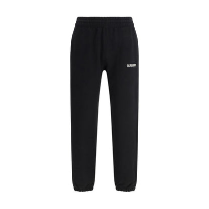 Burberry Pantaloni da Jogging Neri in Cotone