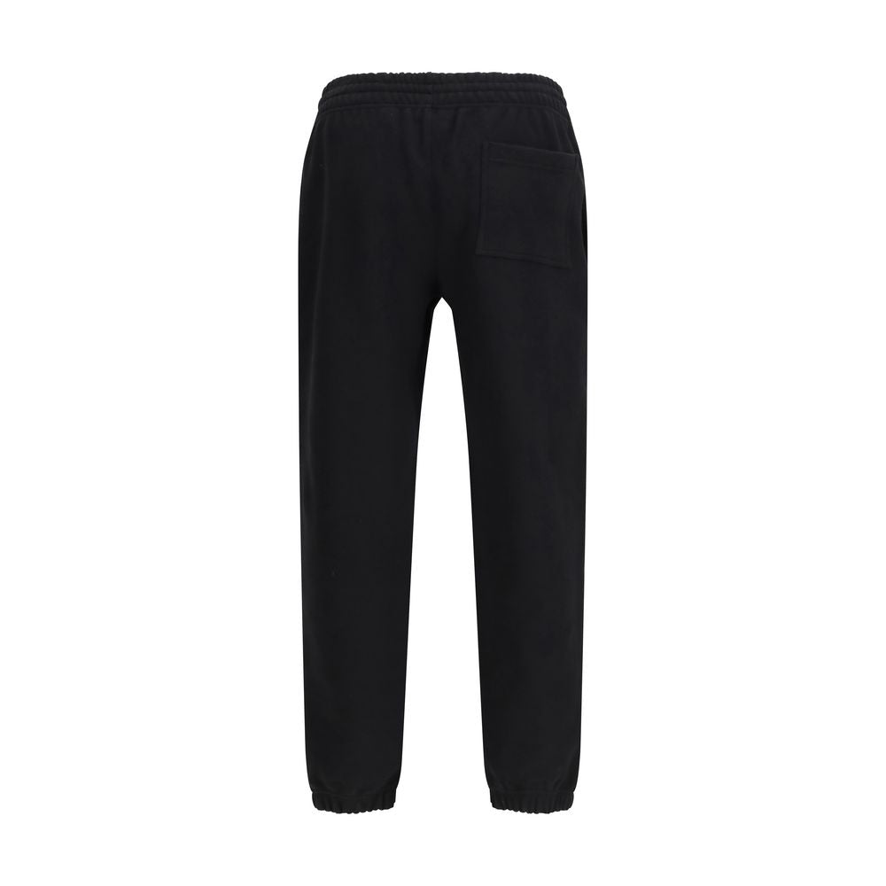 Burberry Pantaloni da Jogging Neri in Cotone