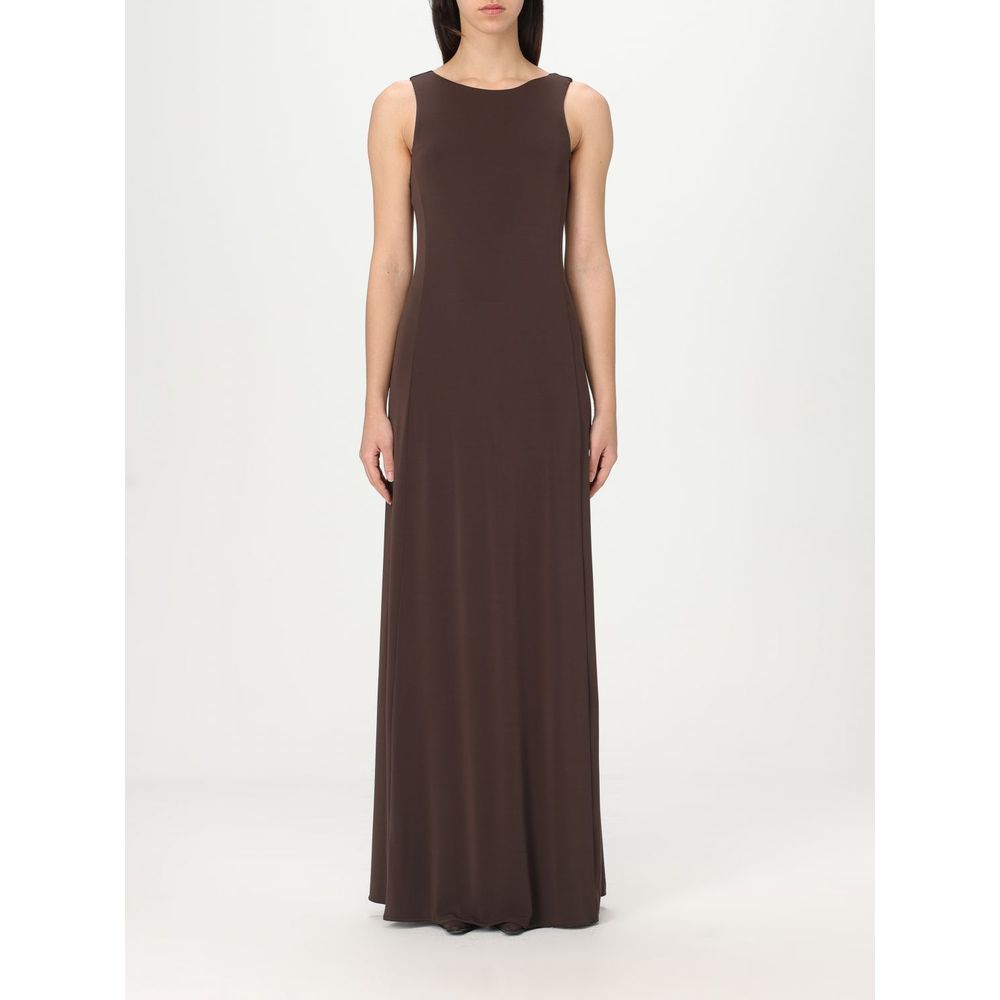 Robe décontractée en jersey marron Max Mara
