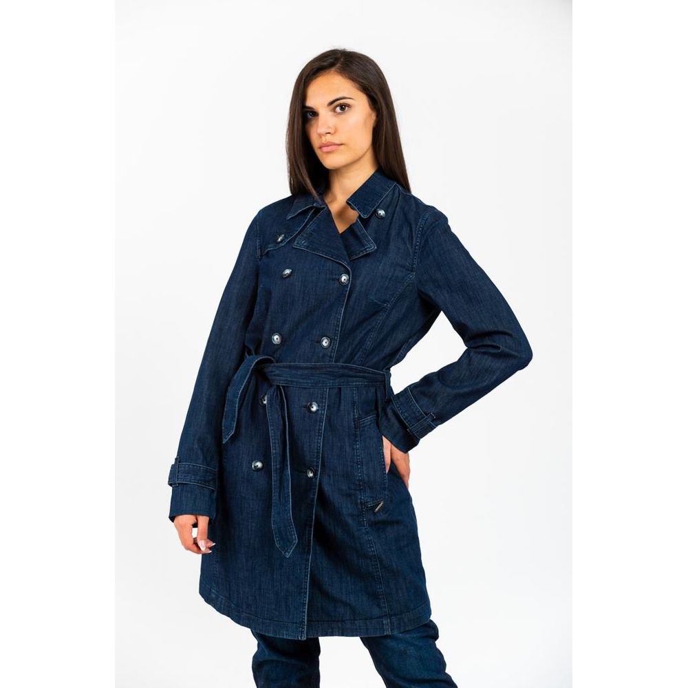 Giacca di jeans in cotone blu Gas