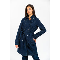 Giacca di jeans in cotone blu Gas