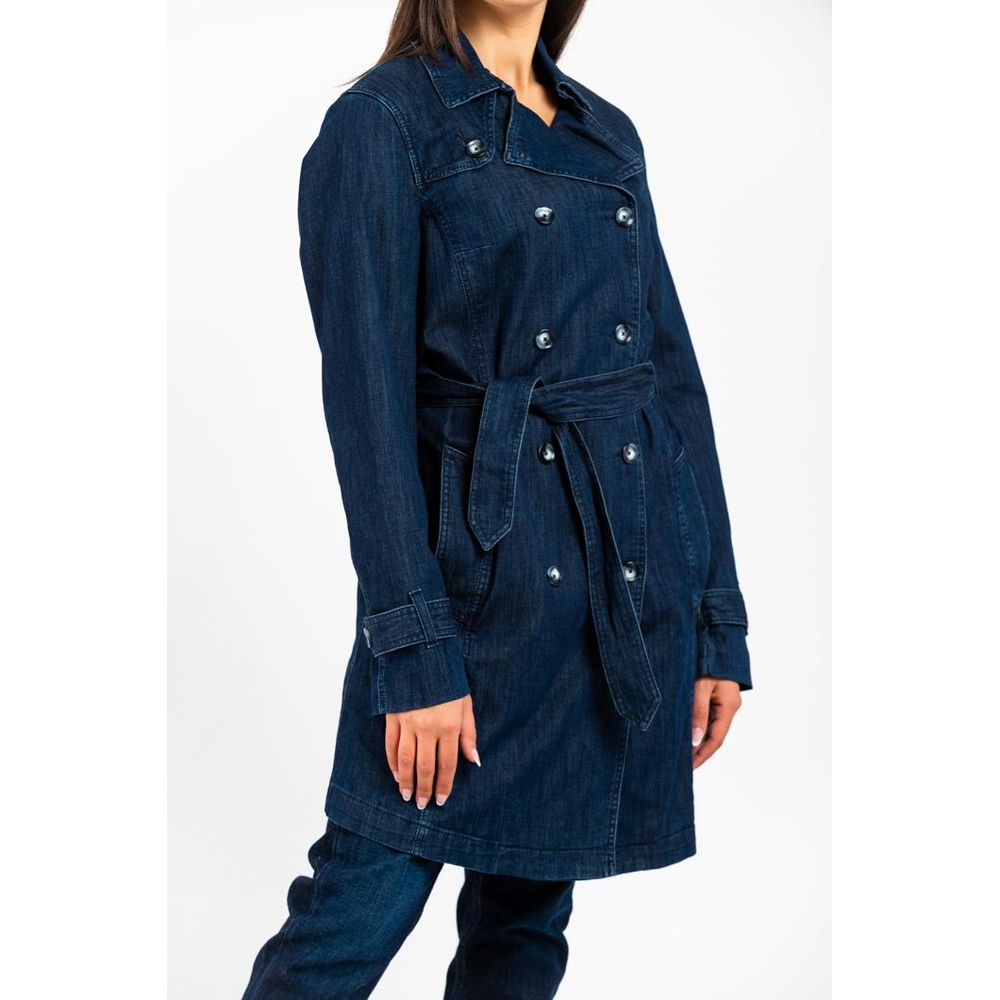 Giacca di jeans in cotone blu Gas