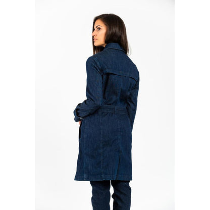 Giacca di jeans in cotone blu Gas