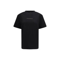 T-shirt nera in cotone PINKO