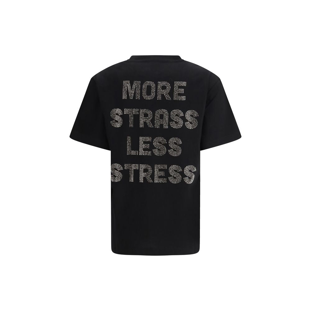 T-shirt nera in cotone PINKO