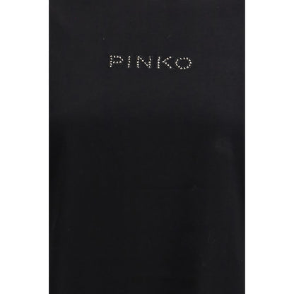 T-shirt nera in cotone PINKO