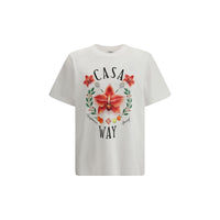 T-shirt in cotone bianca Casablanca