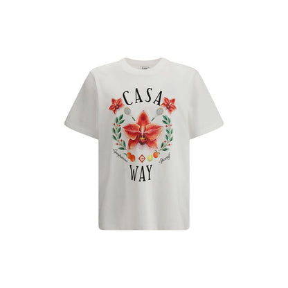 T-shirt in cotone bianca Casablanca