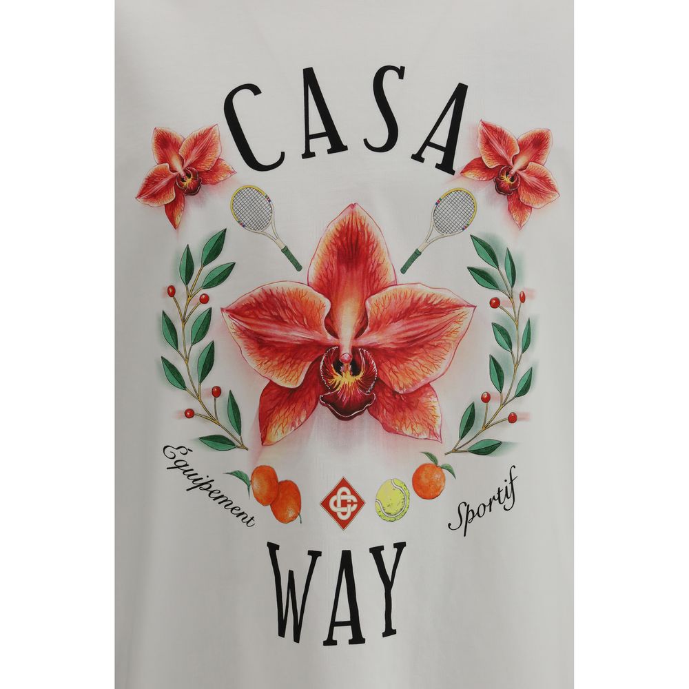 T-shirt in cotone bianca Casablanca