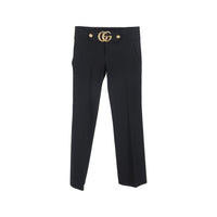 Pantaloni eleganti neri in viscosa Gucci