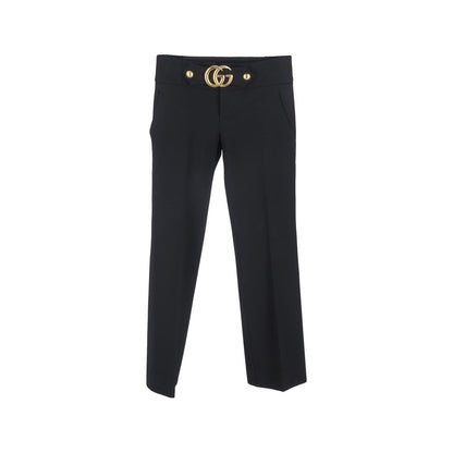 Pantaloni eleganti neri in viscosa Gucci