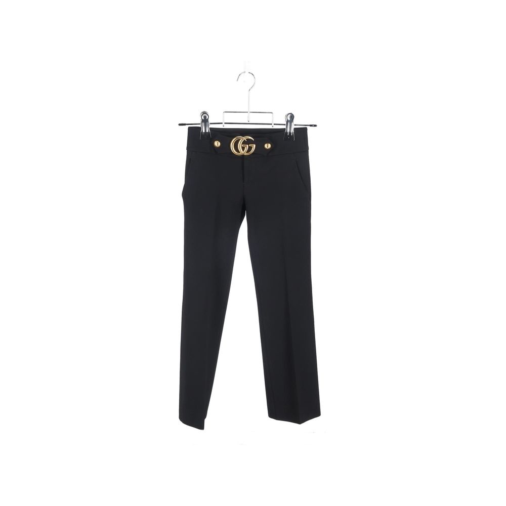 Pantalon en viscose noir Gucci