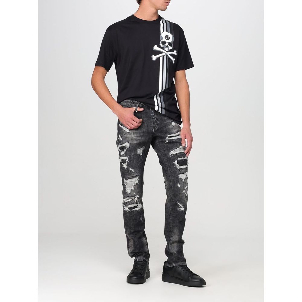Jean slim en denim gris Philipp Plein