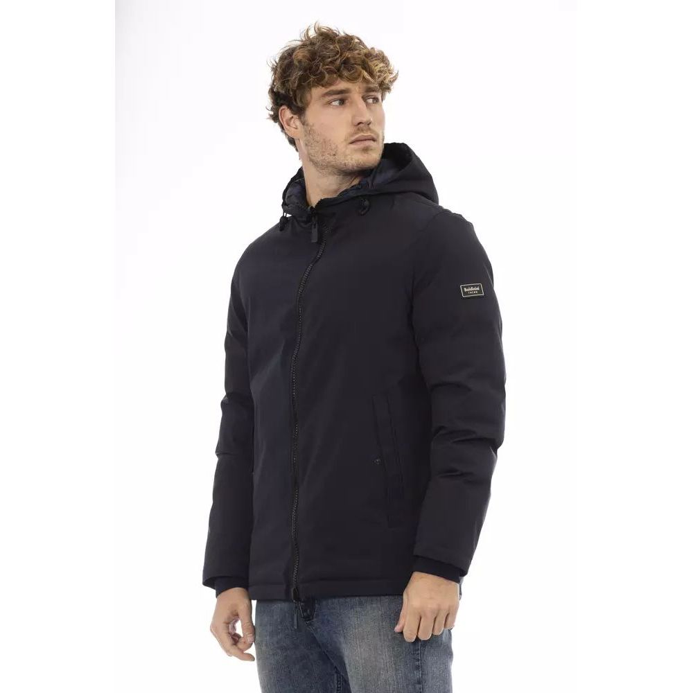 Baldinini Trend Giacca a Vento Blu in Poliestere