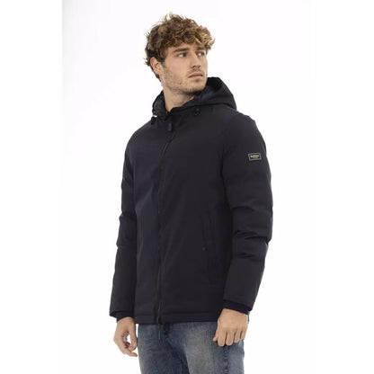 Baldinini Trend Giacca a Vento Blu in Poliestere