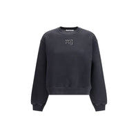 Felpa in cotone nero Alexander Wang