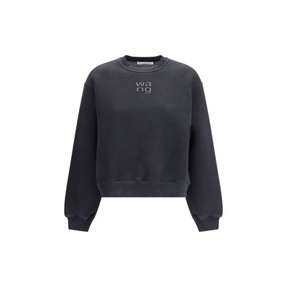 Felpa in cotone nero Alexander Wang