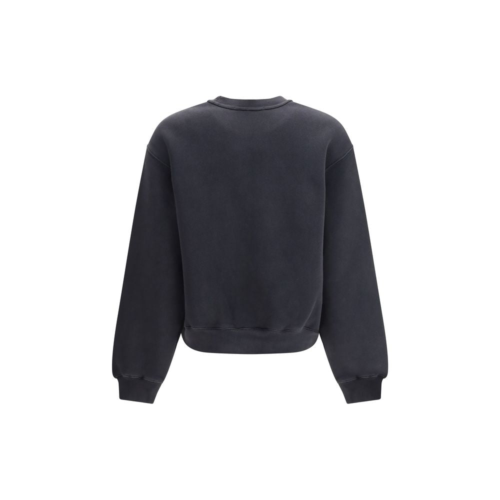 Felpa in cotone nero Alexander Wang