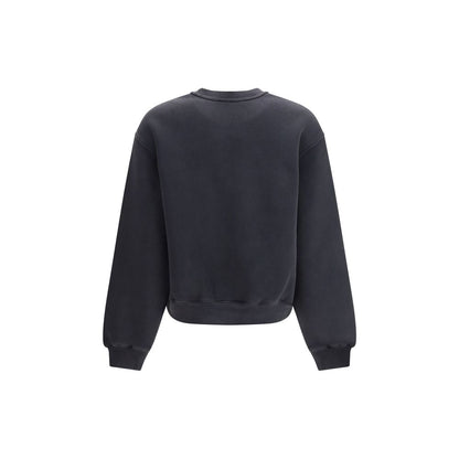 Felpa in cotone nero Alexander Wang