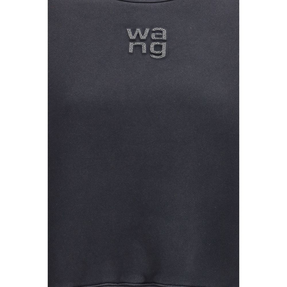 Felpa in cotone nero Alexander Wang